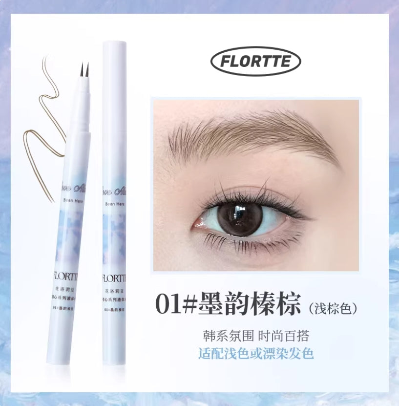 FLORTTE Ink Brush Beginner Series Liquid Eyebrow Pencil 0.5ml 花洛莉亚水墨初心系列液体水眉笔