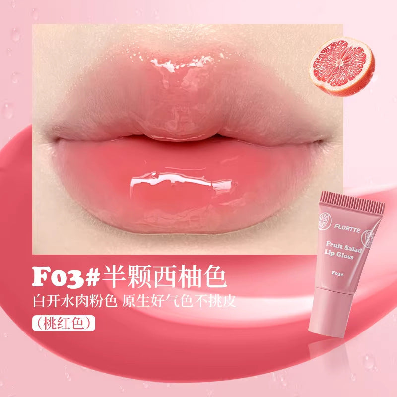 FLORTTE Fruit Salad Lip Gloss 5g 花洛莉亚水果沙拉系列软管唇蜜