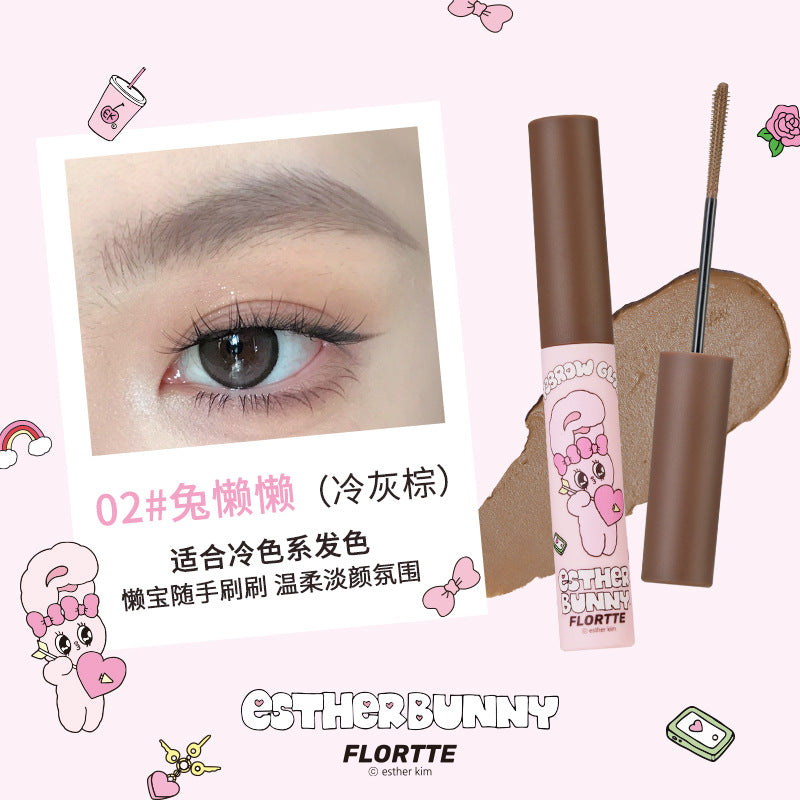 Flortte X ESTHER BUNNY Eyebrow Tint 4.5g 花洛莉亚x艾丝乐小兔联名款天生粉红系列染眉膏