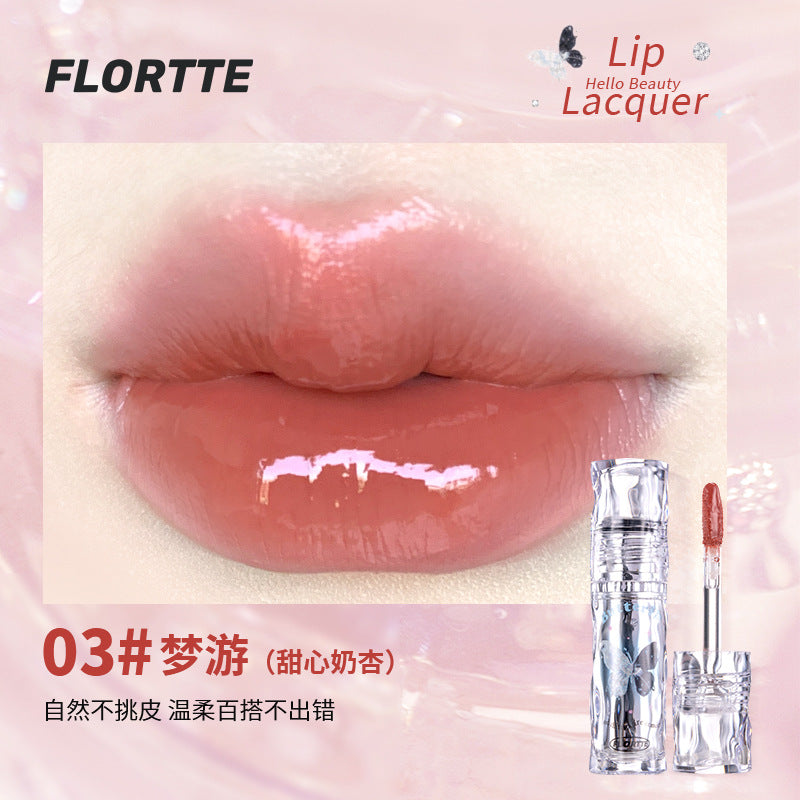 Flortte Mirror Shine Water Lip Lacquer Lip Gloss 2.6g 花洛莉亚好美莉亚镜面水光唇漆唇釉