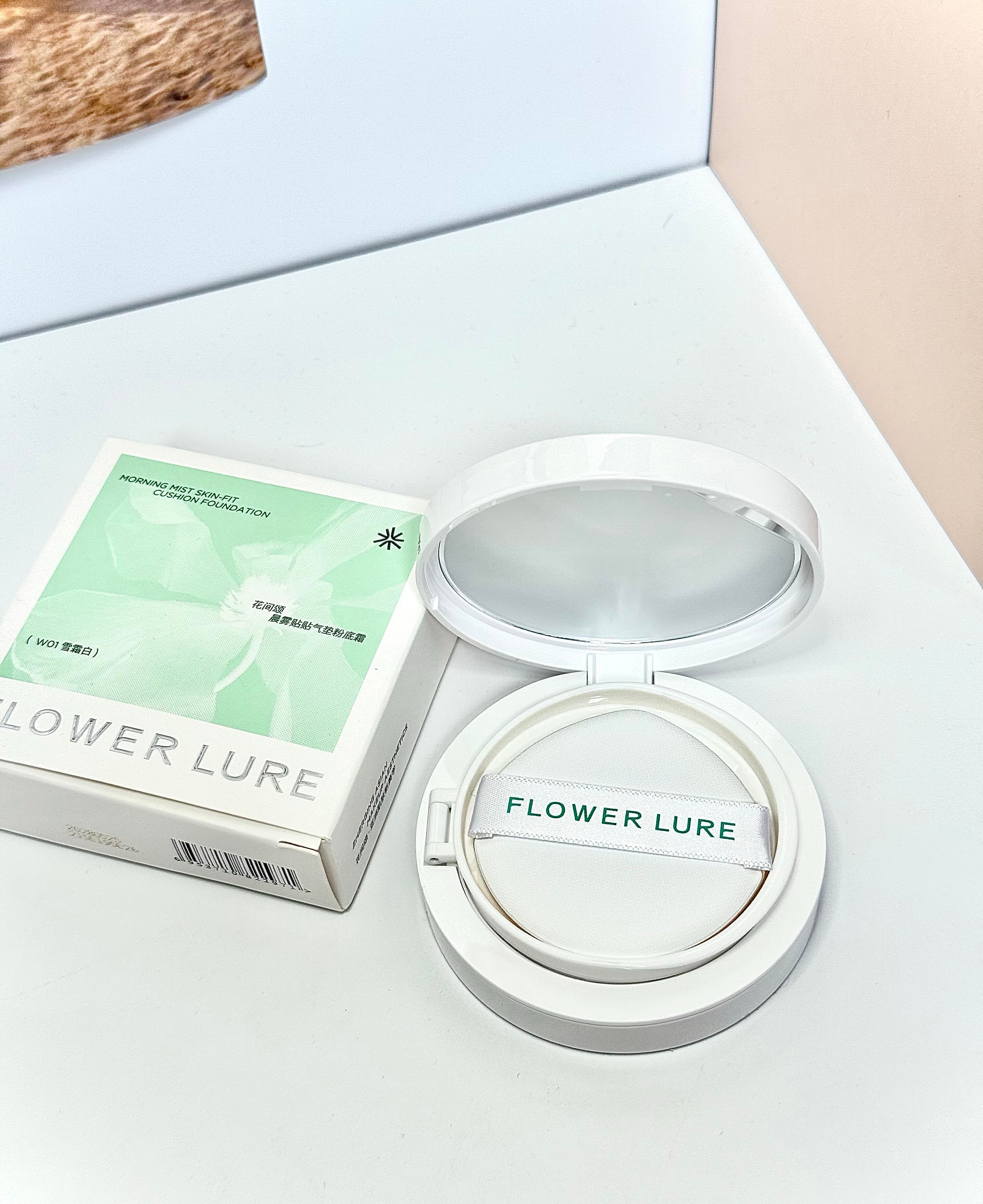 Flower Lure Morning Mist Skin-Fit Cushion Foundation 14g 花间颂晨雾贴贴气垫粉底霜