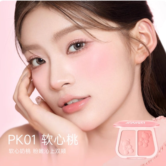 FOCALLURE Dual-Color Blush 7.5g 菲鹿儿双色腮红