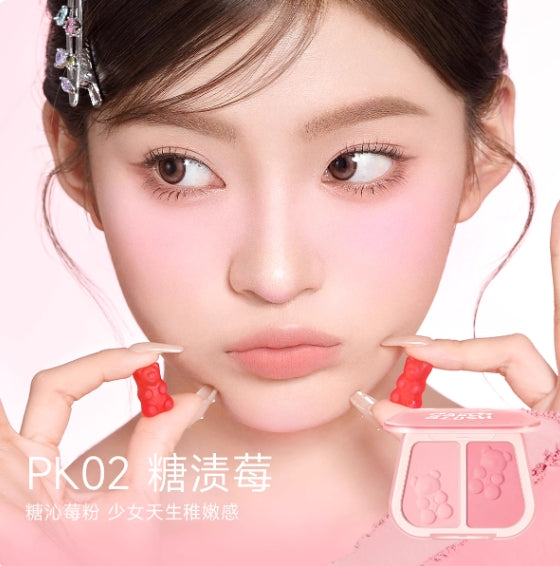 FOCALLURE Dual-Color Blush 7.5g 菲鹿儿双色腮红