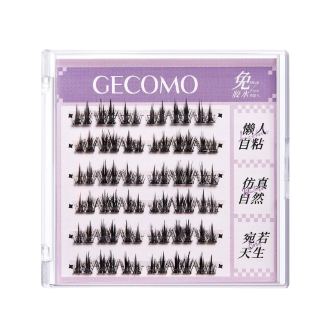 GECOMO Glue-Free False Eyelashes 36pcs/box 格蒙免胶水假睫毛