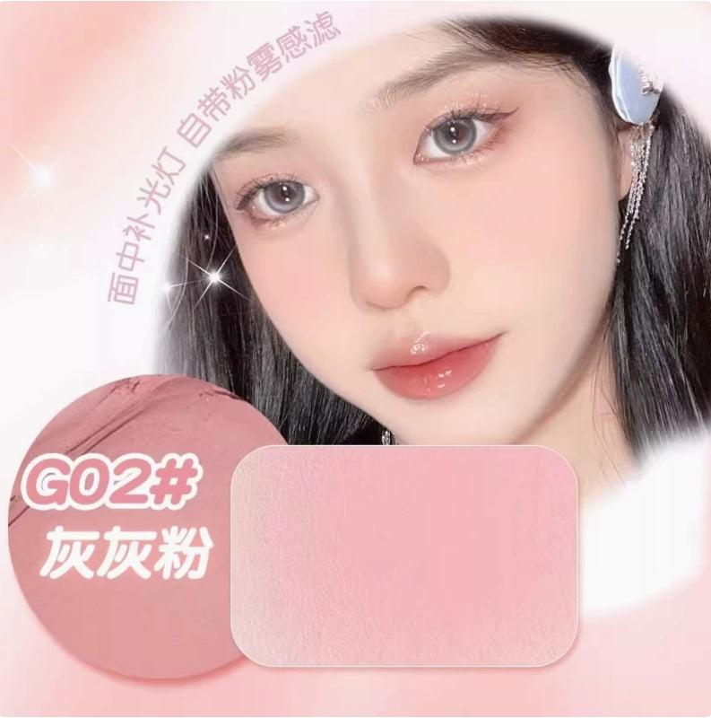 GOGOTALES Elastic Soft Focus Powder Blusher Cream 8g 戈戈舞弹弹柔焦腮红膏