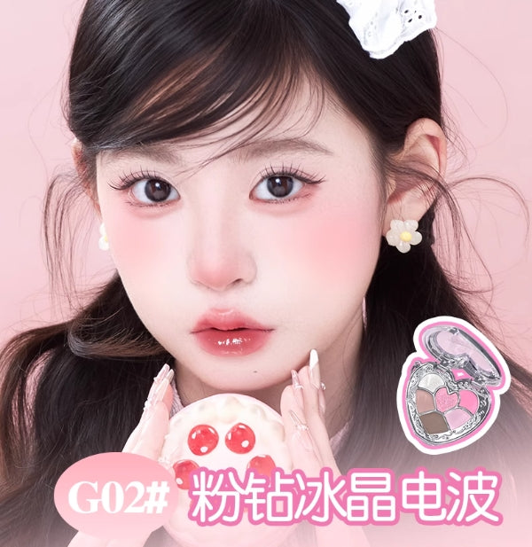 GOGOTALES Heart-Pounding Lip Freeze & Eyeshadow Palette 600mg+6.5g 戈戈舞嘭然心动唇冻&眼影盘