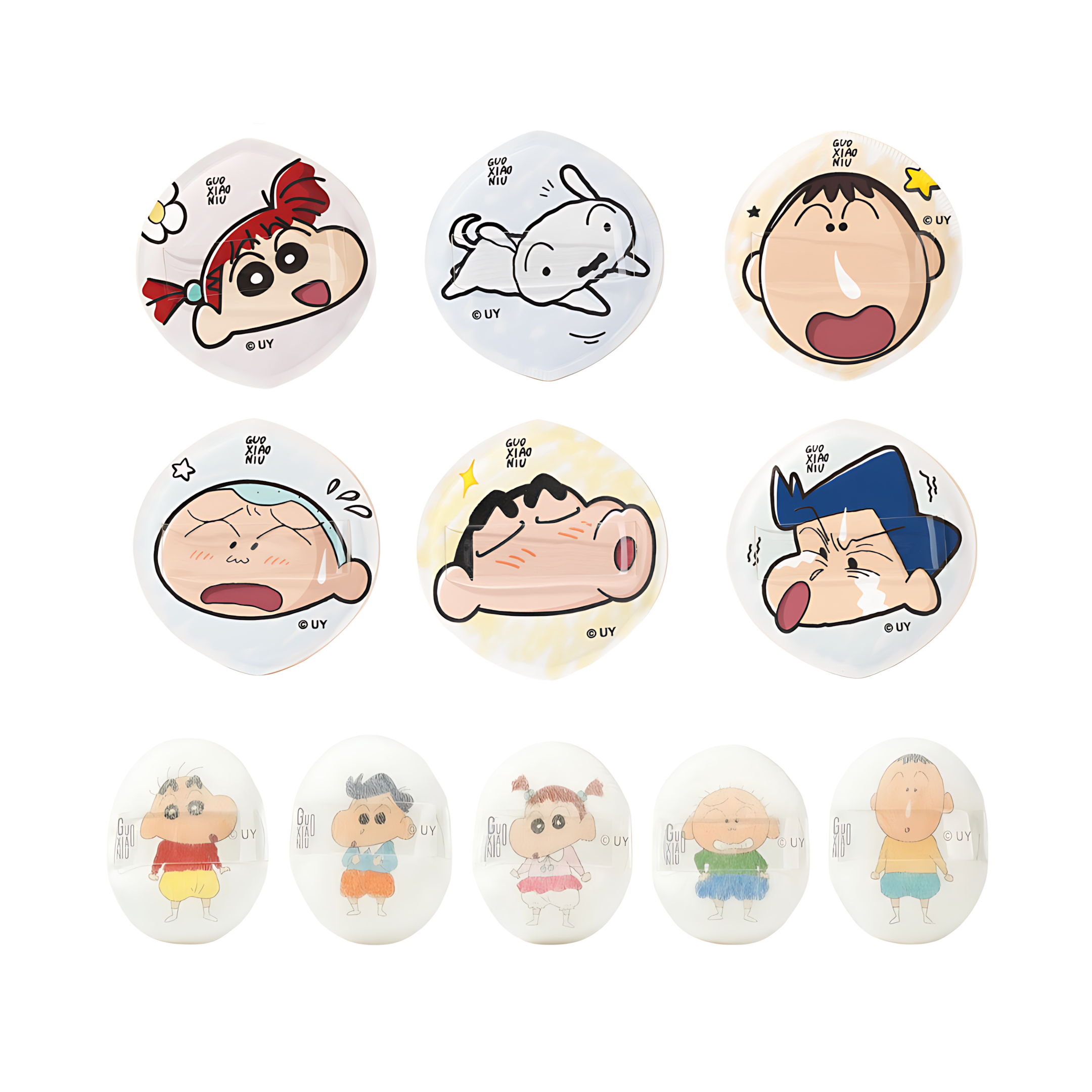 GUOXIAONIU × Crayon Shinchan Kindergarten Series Makeup Puff 郭小妞×蜡笔小新幼稚园系列粉扑