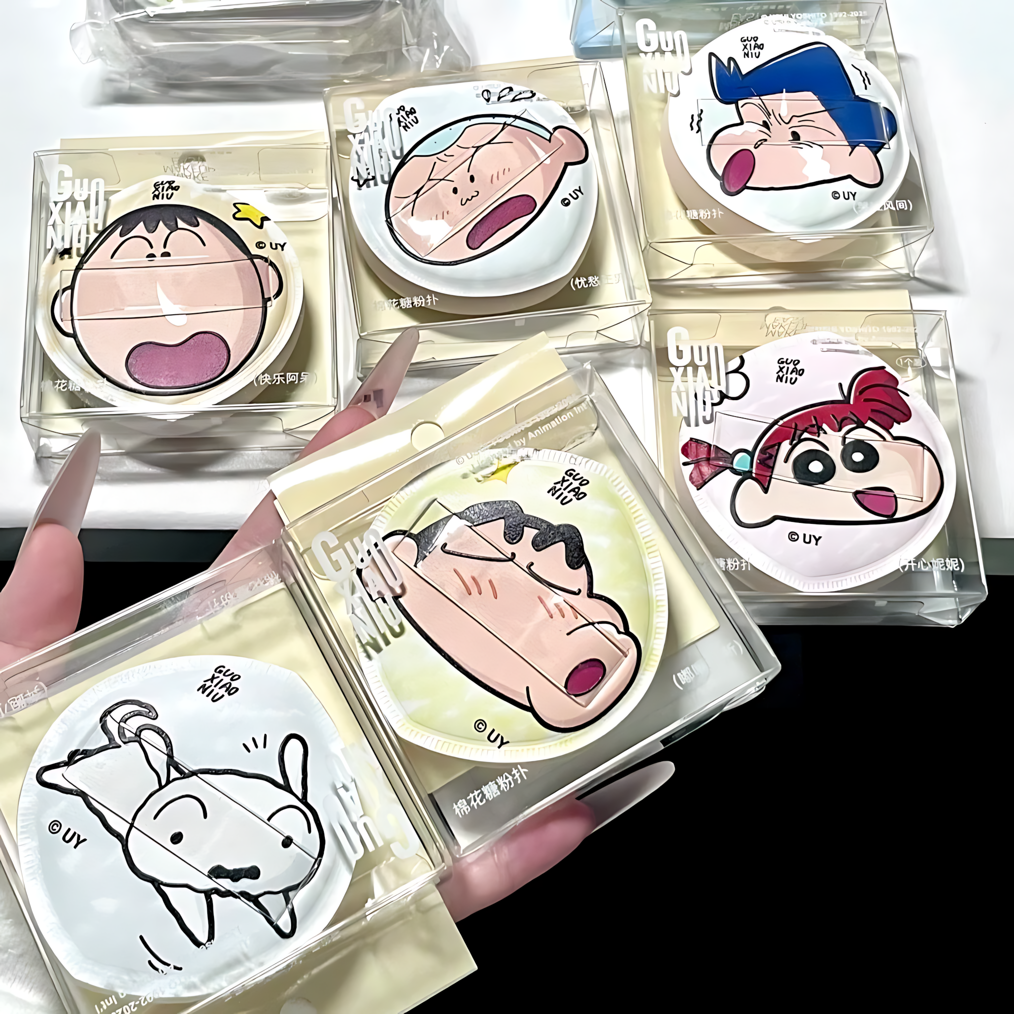 GUOXIAONIU × Crayon Shinchan Kindergarten Series Makeup Puff 郭小妞×蜡笔小新幼稚园系列粉扑