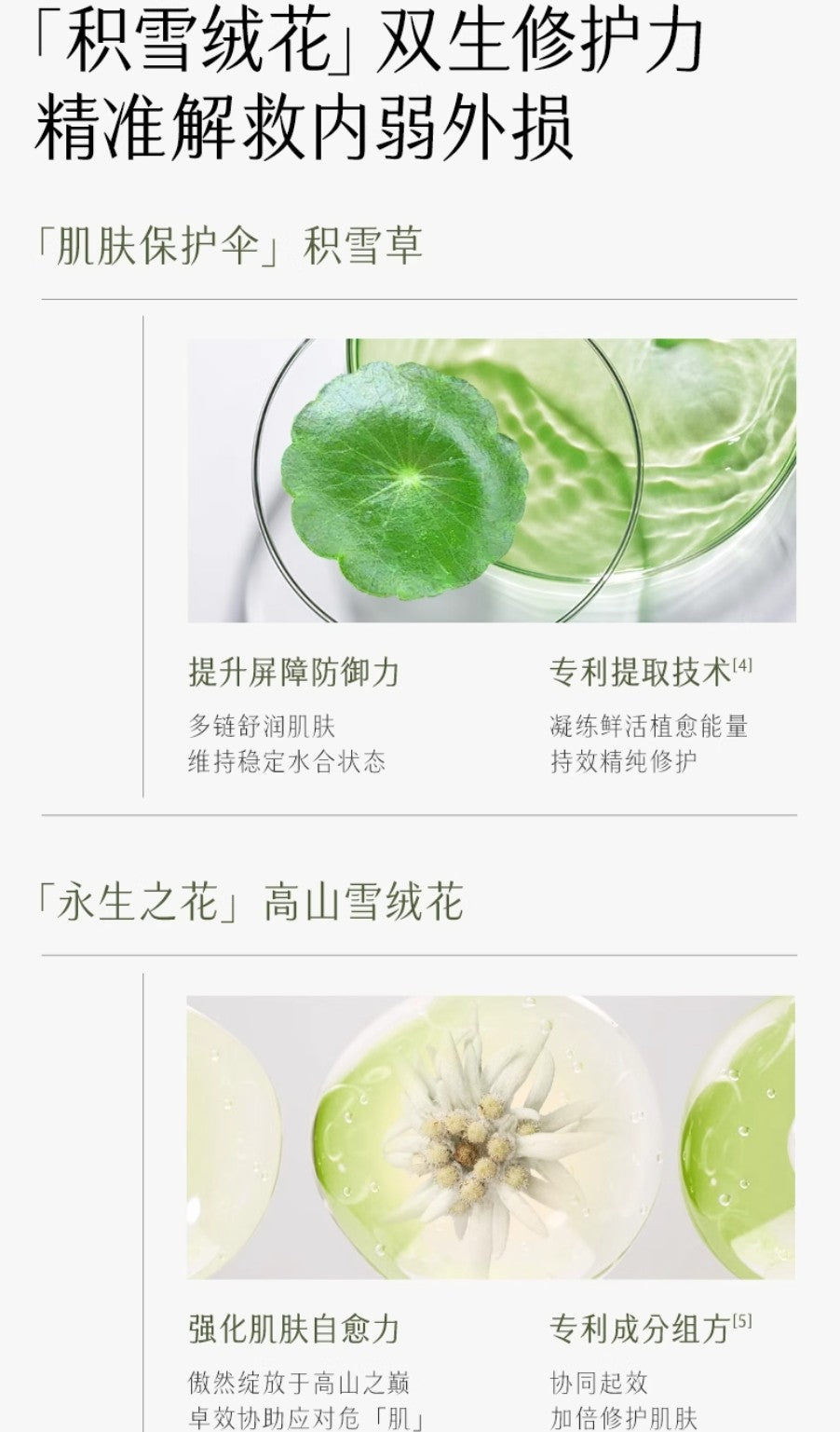 GUYU Centella Edelweiss Repairing Cream 50g 谷雨积雪绒花修护凝润霜