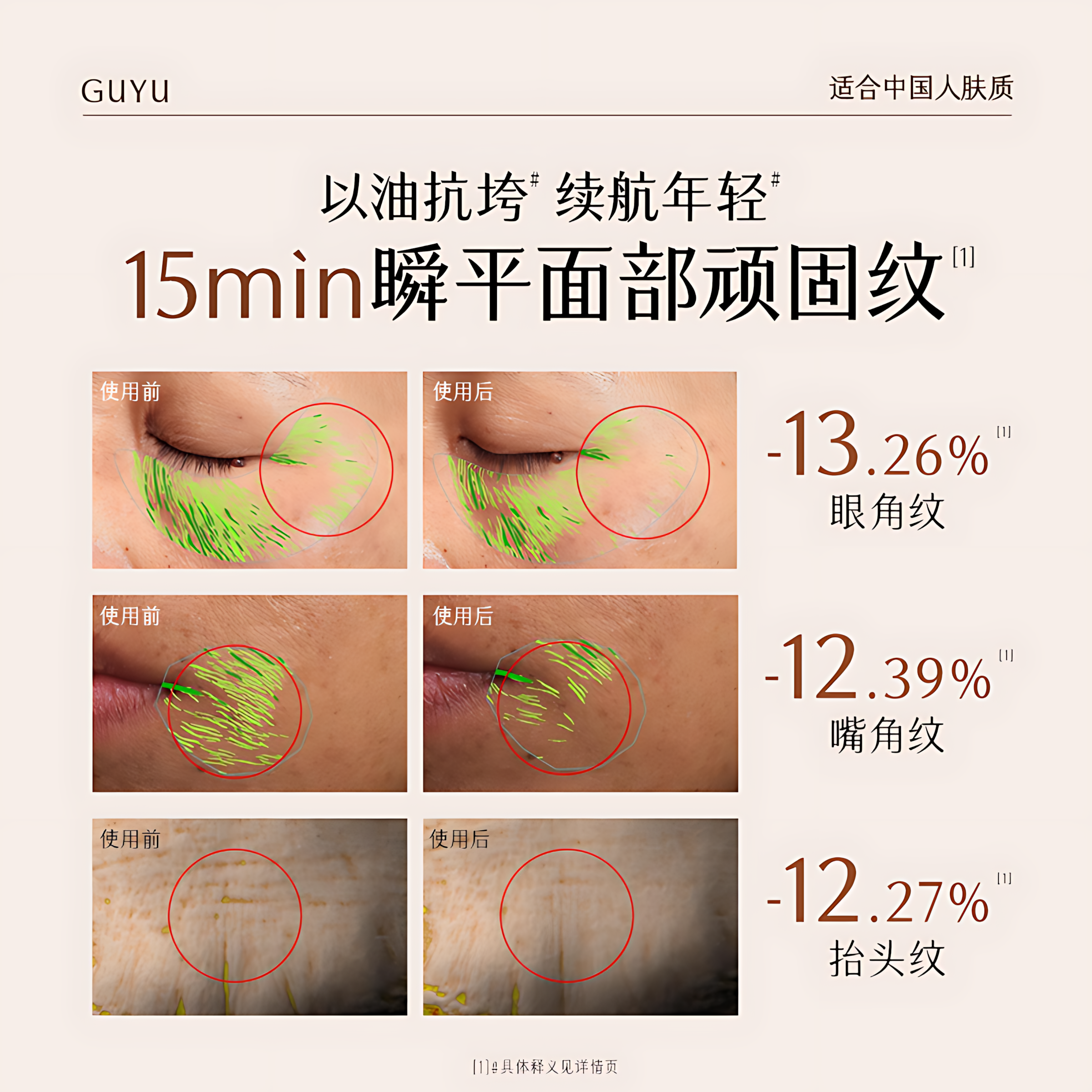GUYU Elixir Ginseng Collagen Firming Mask 5.5g*12pcs/box 谷雨御时灵参紧致滢亮精华面膜
