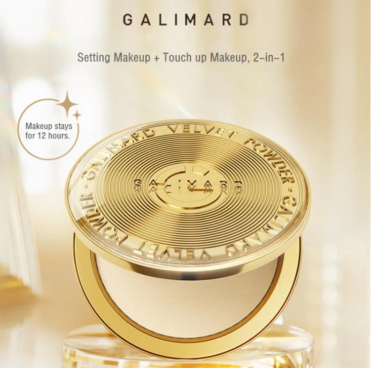 Galimard Gold Coin Oil-Control Velvet Pressed Powder 嘉利玛金币控油丝绒粉饼 9g