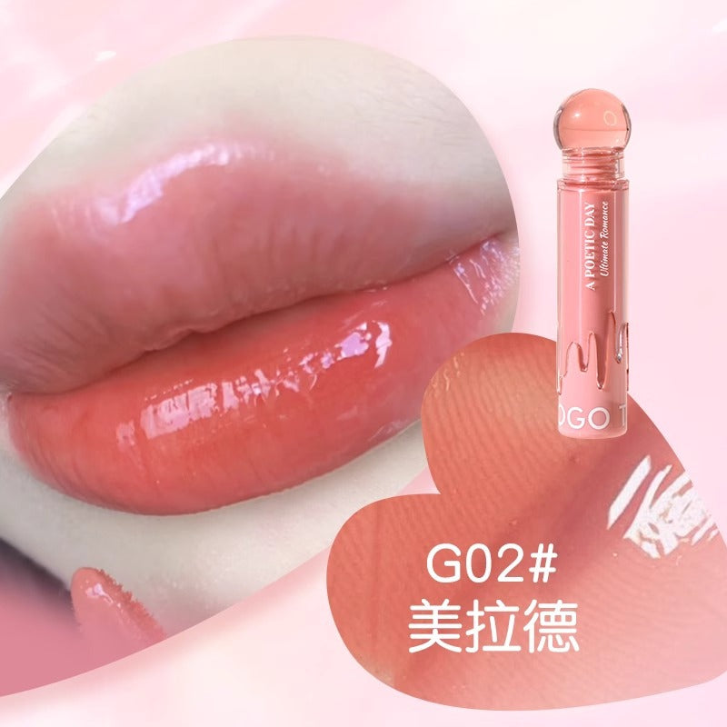 Gogotales Small Pink Ball Refractive Lip Glaze 3.5g 戈戈舞小粉球折光唇釉