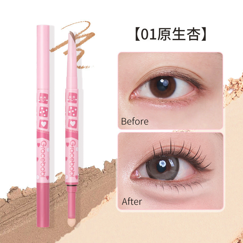 Gracebabi 3D Plump Dual-End Under-Eye Highlighting Pencil 300mg+280mg 瑰宝秘语立体嘭然双头卧蚕笔