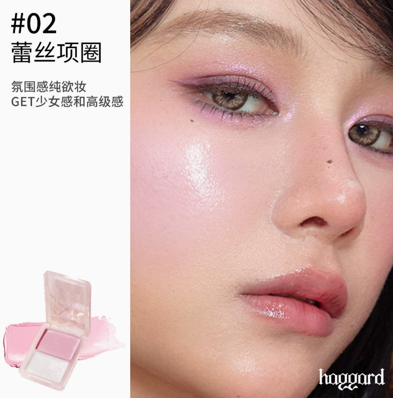 HAGGARD Emo Monster Glow Blush Cream 7g 黑烬伊莫怪兽系列水光腮红膏