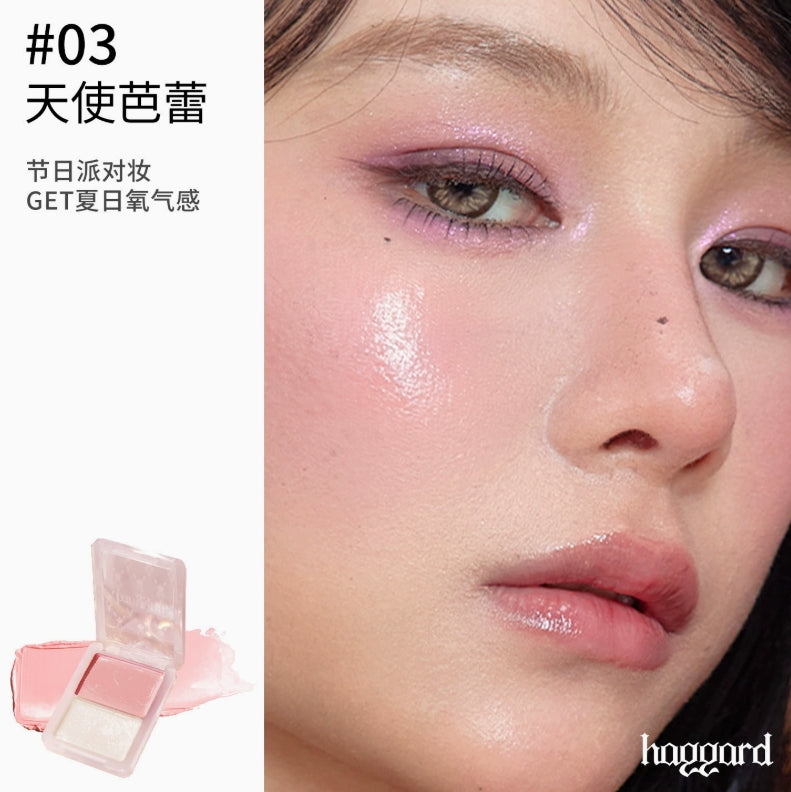 HAGGARD Emo Monster Glow Blush Cream 7g 黑烬伊莫怪兽系列水光腮红膏
