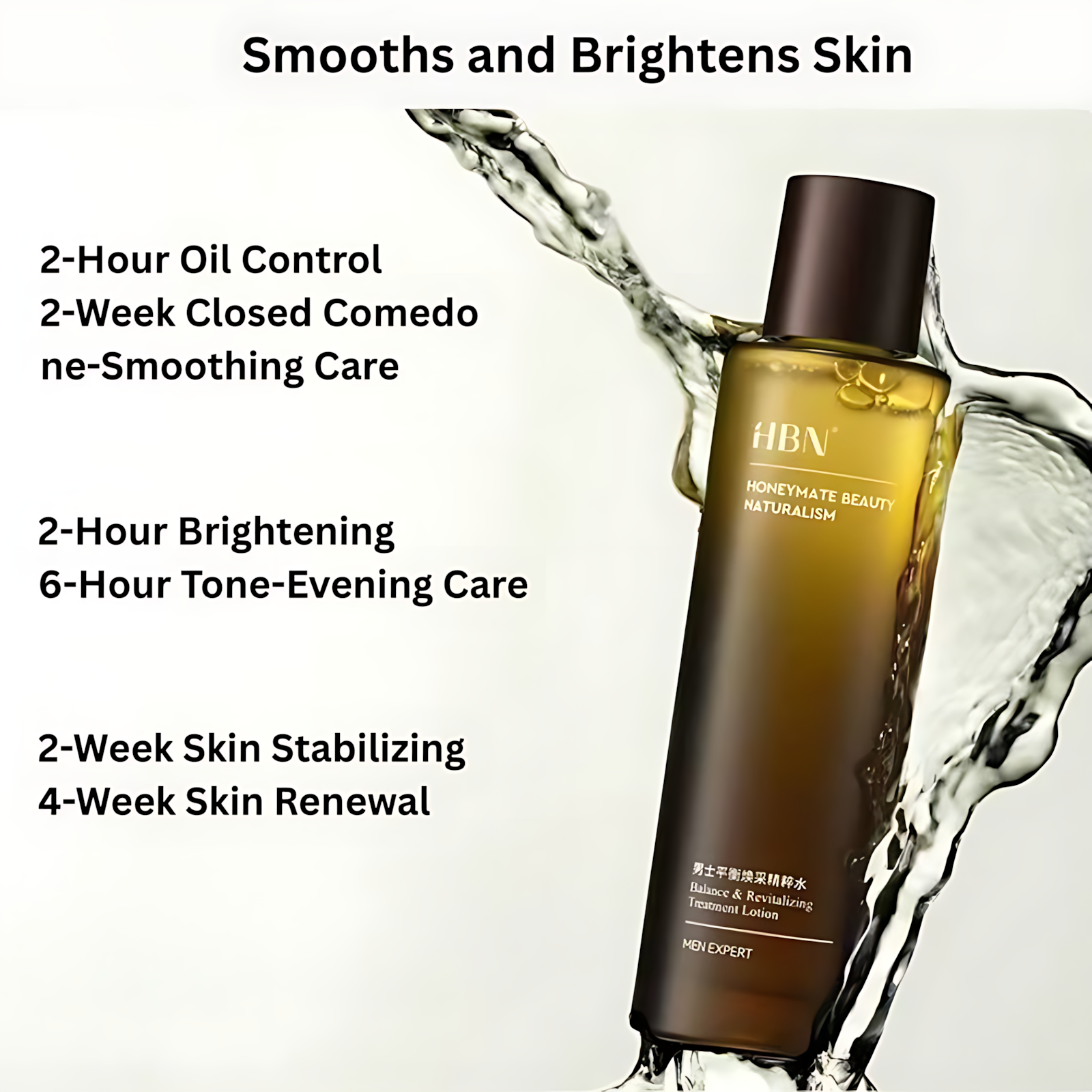 HBN Men's Balance & Revitalizing Treatment lotion 120ml HBN男士平衡焕采精粹水