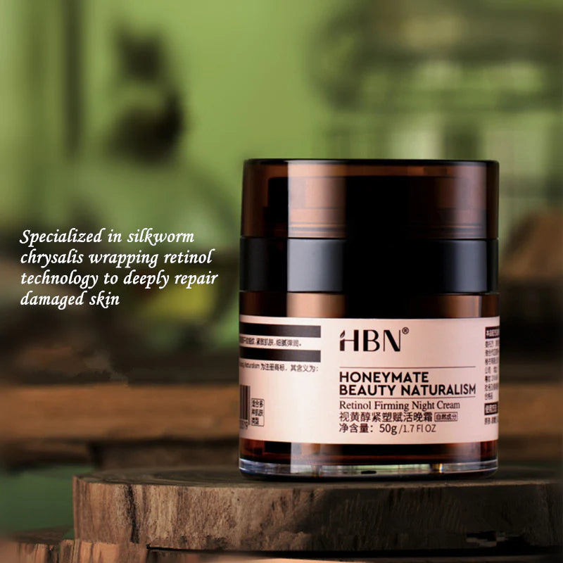 HBN Double Retinol Firming Anti-aging Night Facial Cream 50g HBN视黄醇抗衰老晚间面霜