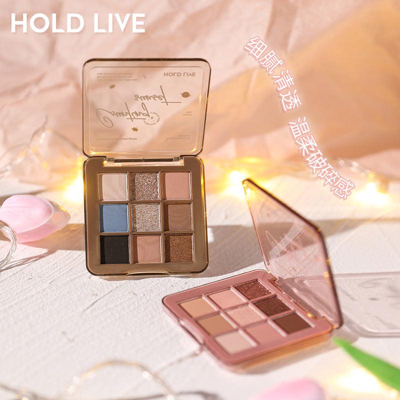HOLD LIVE Mist Stained Dusk Eyeshadow Palette Holdlive雾染薄暮九色眼影盘 11.7g