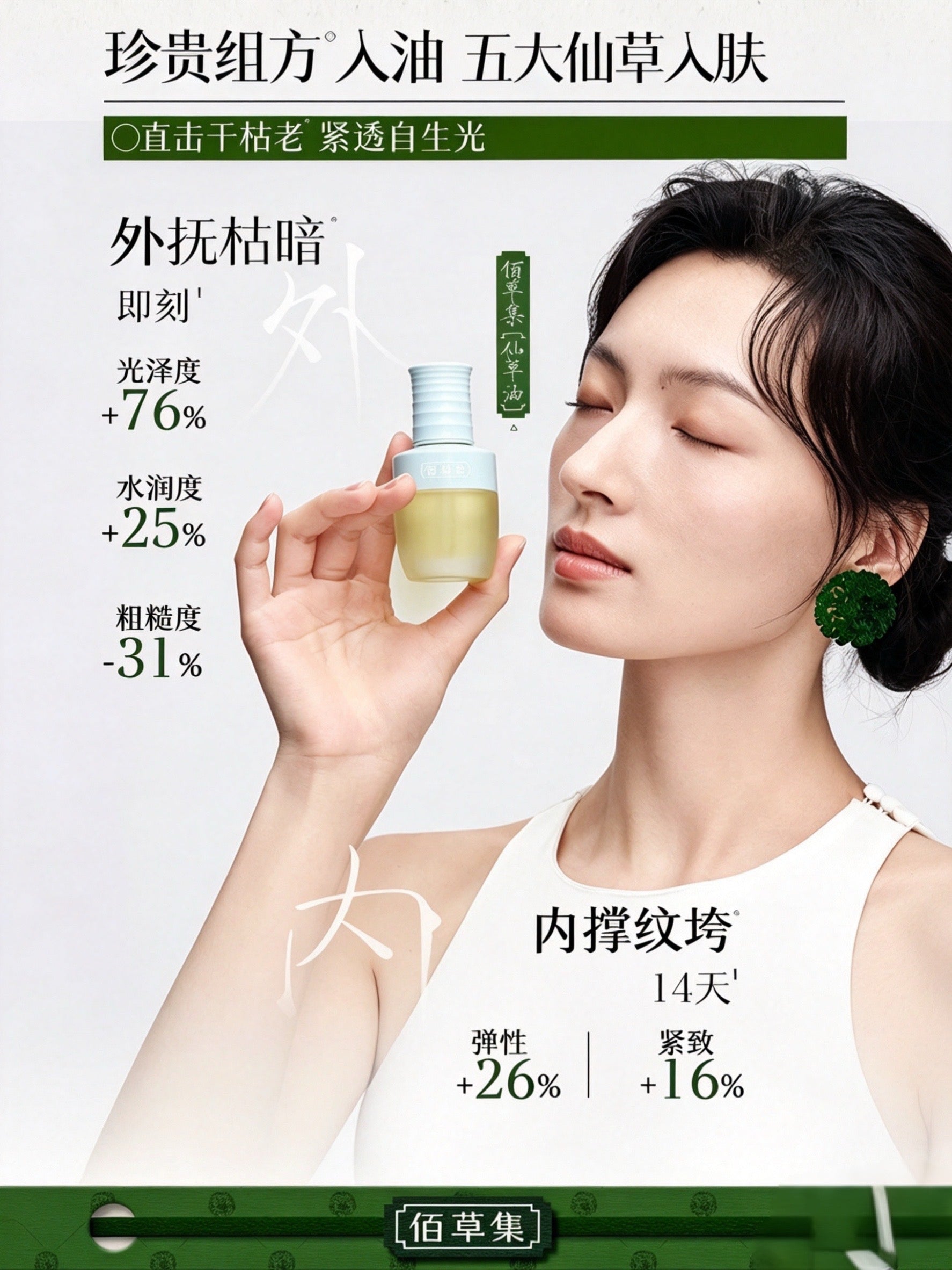 Herborist Repairing Five Elements Wrinkle-Reducing Essence Oil 5ml/30ml 佰草集修源五行淡纹精华油