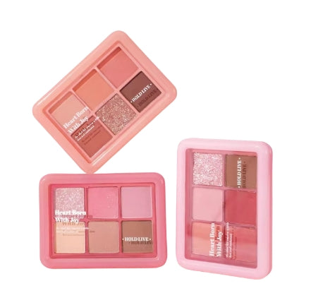 Holdlive Pink Jelly Eyeshadow Palette 9g 候爱小粉冻六色眼影盘
