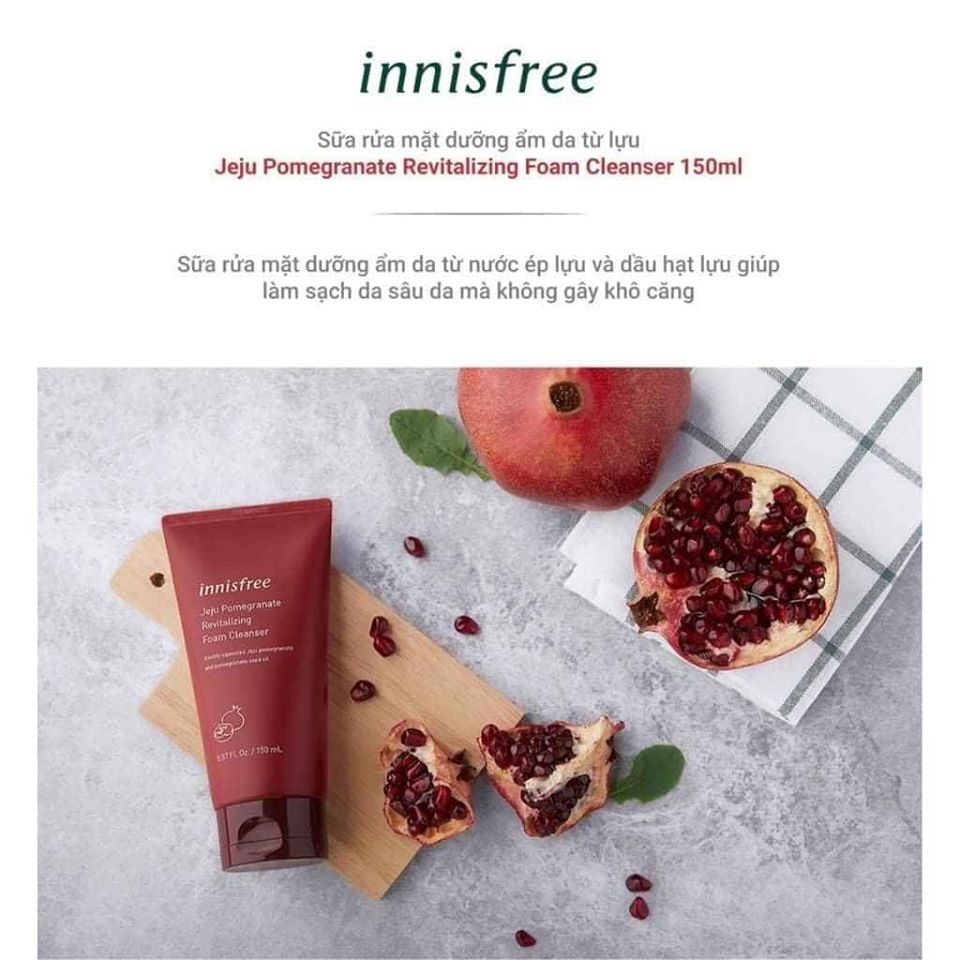 INNISFREE Jeju Pomegranate Revitalizing Foam Cleanser 150ml 悦诗风吟济州石榴活妍焕采洁面乳