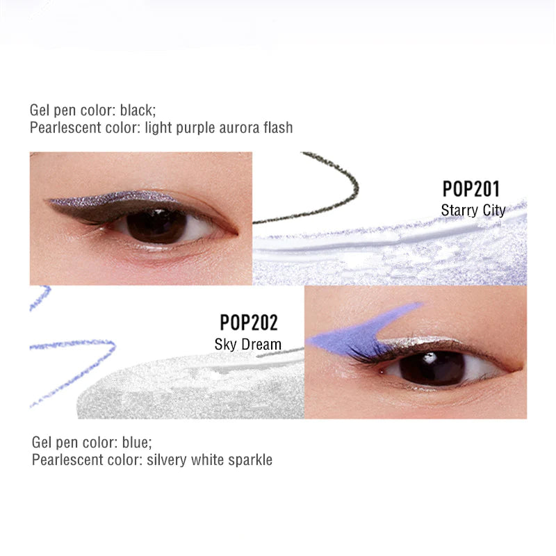 INTO YOU X POP MART Double-ended Eyeliner Pen 心慕与你泡泡玛特联名系列双头眼线笔 40mg