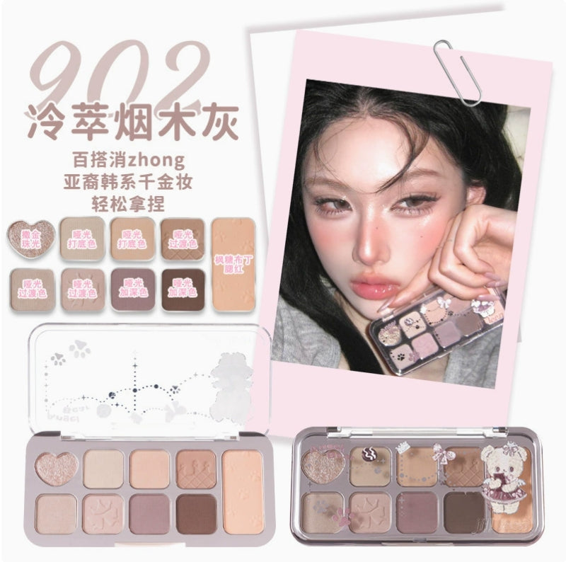 JILL LEEN 9-Color Comprehensive Eyeshadow Palette 8g 玖丽九色综合眼影盘
