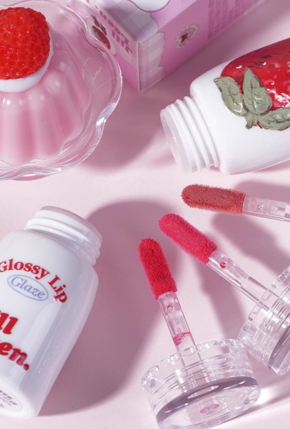 JILL LEEN Strawberry Bear Limited Edition Milky Fog Lip Mud 3ml 玖丽草莓小熊限定奶雾唇泥