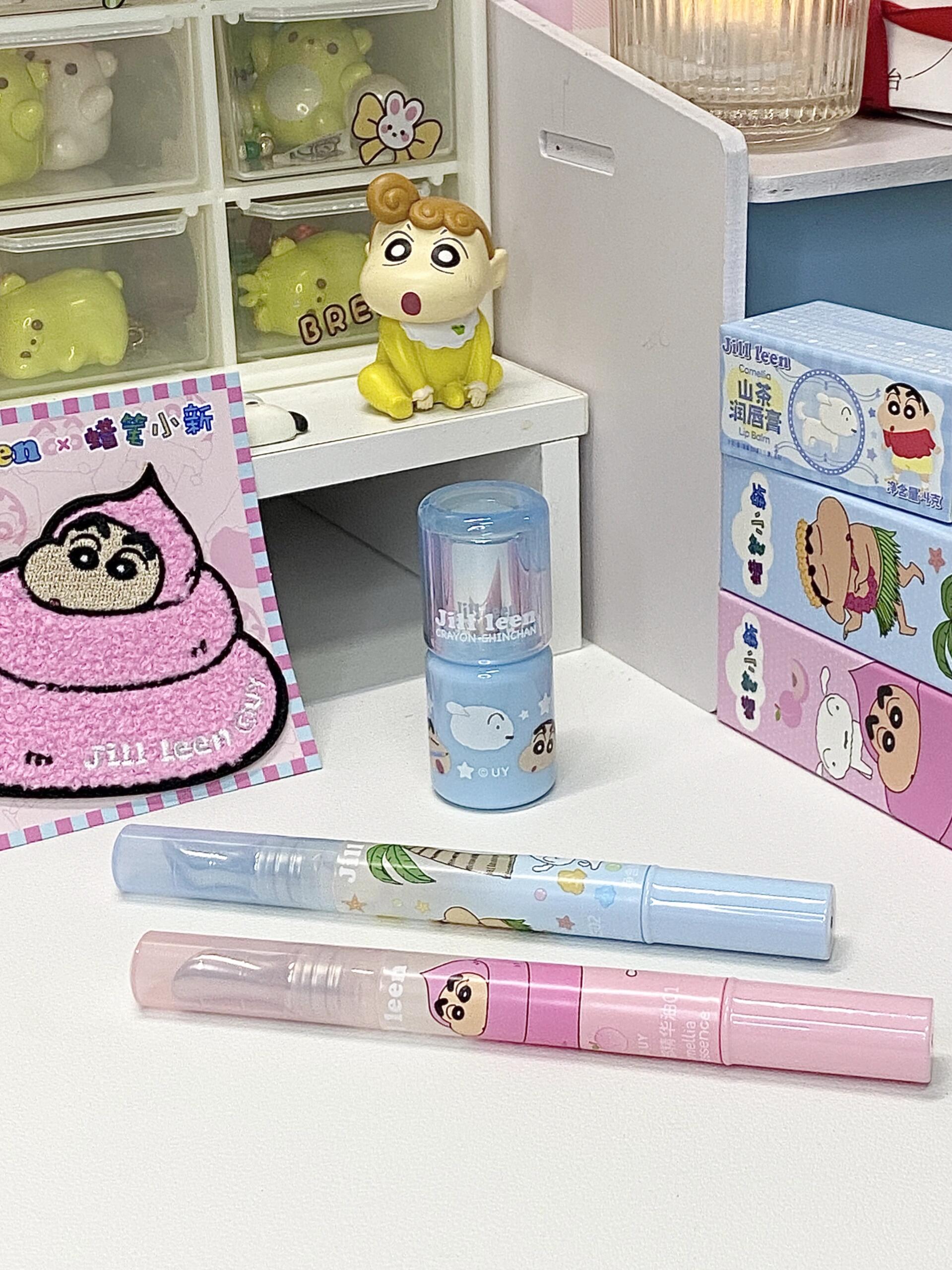 JILL LEEN × Crayon Shinchan Lip Balm & Lip Essence Gift Set 玖丽×蜡笔小新联名款润唇膏唇部精华礼盒
