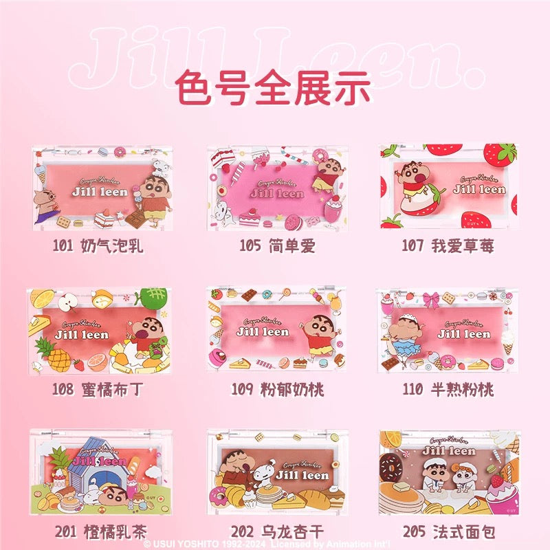 JILL LEEN × Crayon Shinchan Vibrant Smooth Blush Cream 3g 玖丽×蜡笔小新联名款缤纷柔滑腮红膏