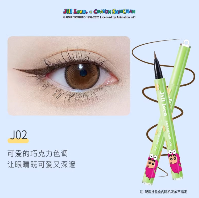 JILL LEEN × Crayon Shinchan Soft Color Long-Wear Eyeliner Pen 0.5ml 玖丽×蜡笔小新联名款淡彩持色眼线液笔