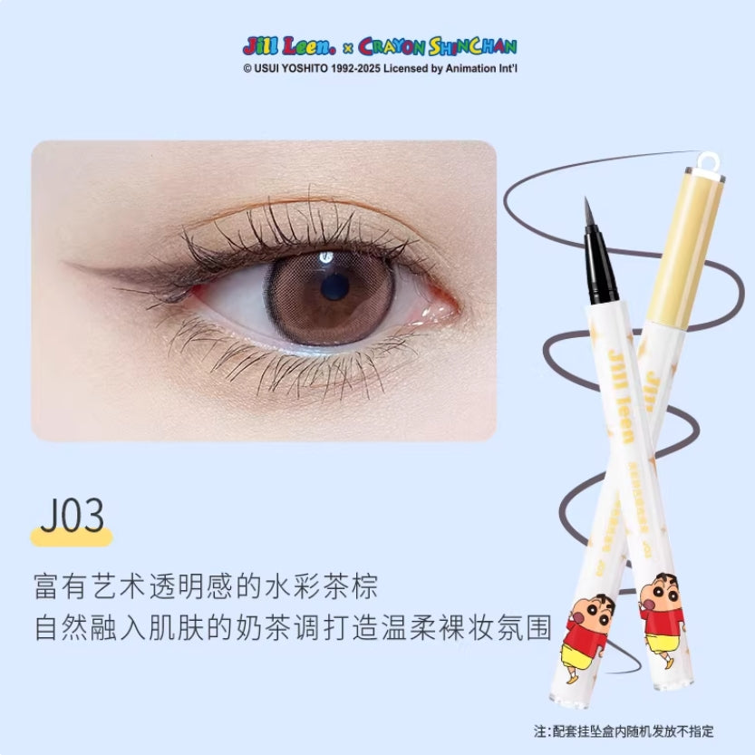 JILL LEEN × Crayon Shinchan Soft Color Long-Wear Eyeliner Pen 0.5ml 玖丽×蜡笔小新联名款淡彩持色眼线液笔