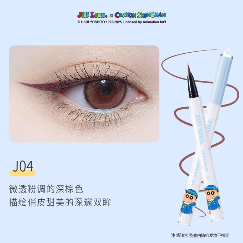 JILL LEEN × Crayon Shinchan Soft Color Long-Wear Eyeliner Pen 0.5ml 玖丽×蜡笔小新联名款淡彩持色眼线液笔