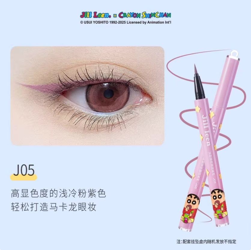 JILL LEEN × Crayon Shinchan Soft Color Long-Wear Eyeliner Pen 0.5ml 玖丽×蜡笔小新联名款淡彩持色眼线液笔