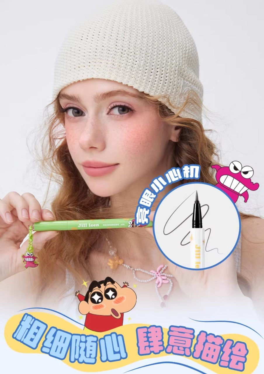 JILL LEEN × Crayon Shinchan Soft Color Long-Wear Eyeliner Pen 0.5ml 玖丽×蜡笔小新联名款淡彩持色眼线液笔