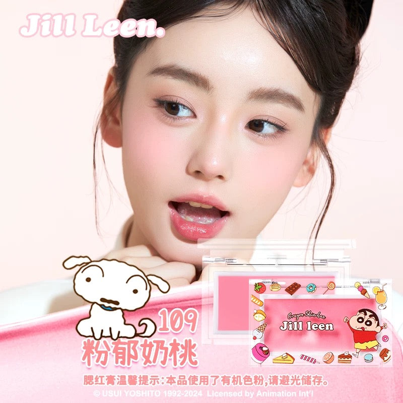 JILL LEEN × Crayon Shinchan Vibrant Smooth Blush Cream 3g 玖丽×蜡笔小新联名款缤纷柔滑腮红膏