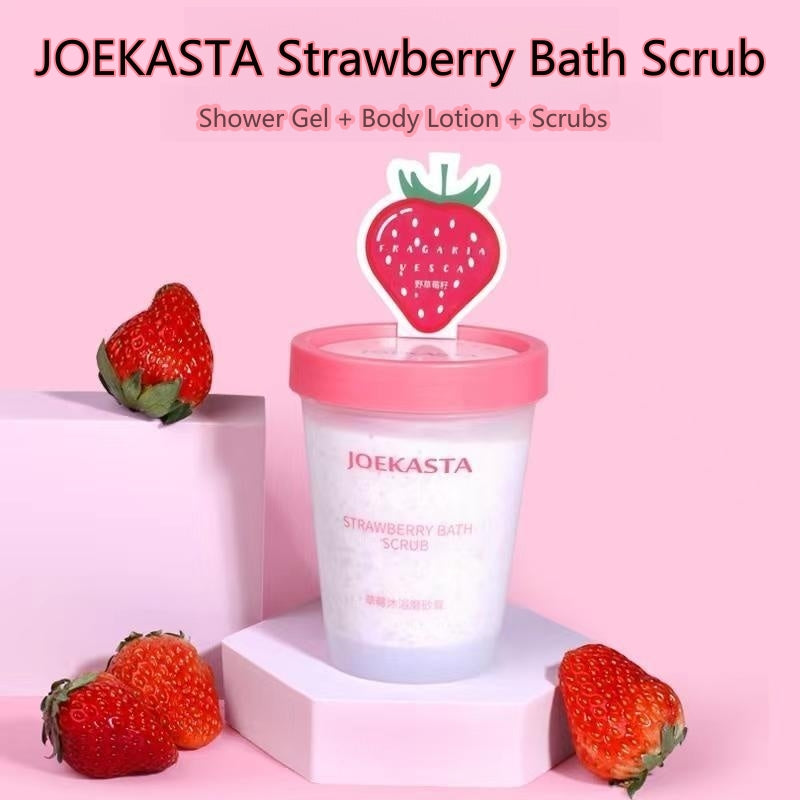 JOEKASTA Strawberry Body Wash Bath Scrub 240g 祖卡丝达草莓沐浴磨砂膏