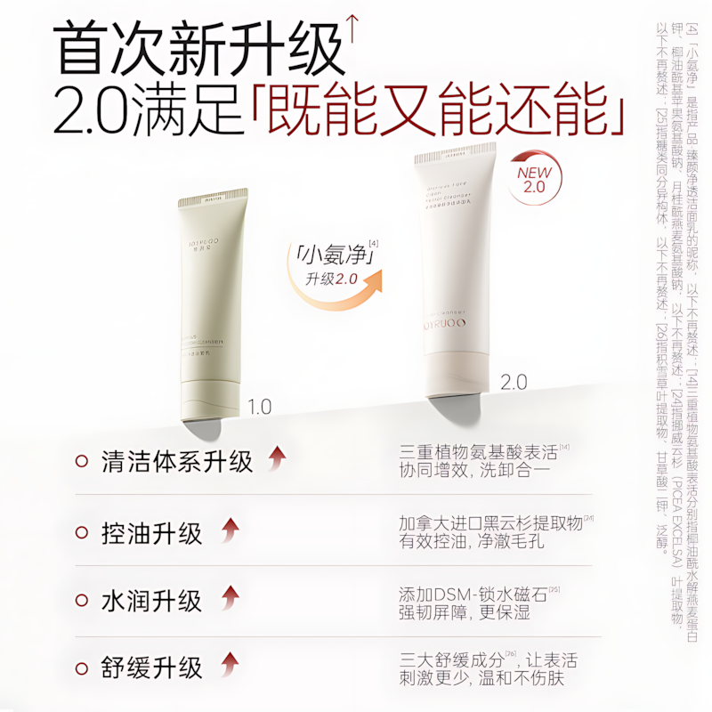 JOYRUQO Glorious Face Clean Facial Cleanser 2.0 100g 娇润泉臻颜净透洁面乳2.0