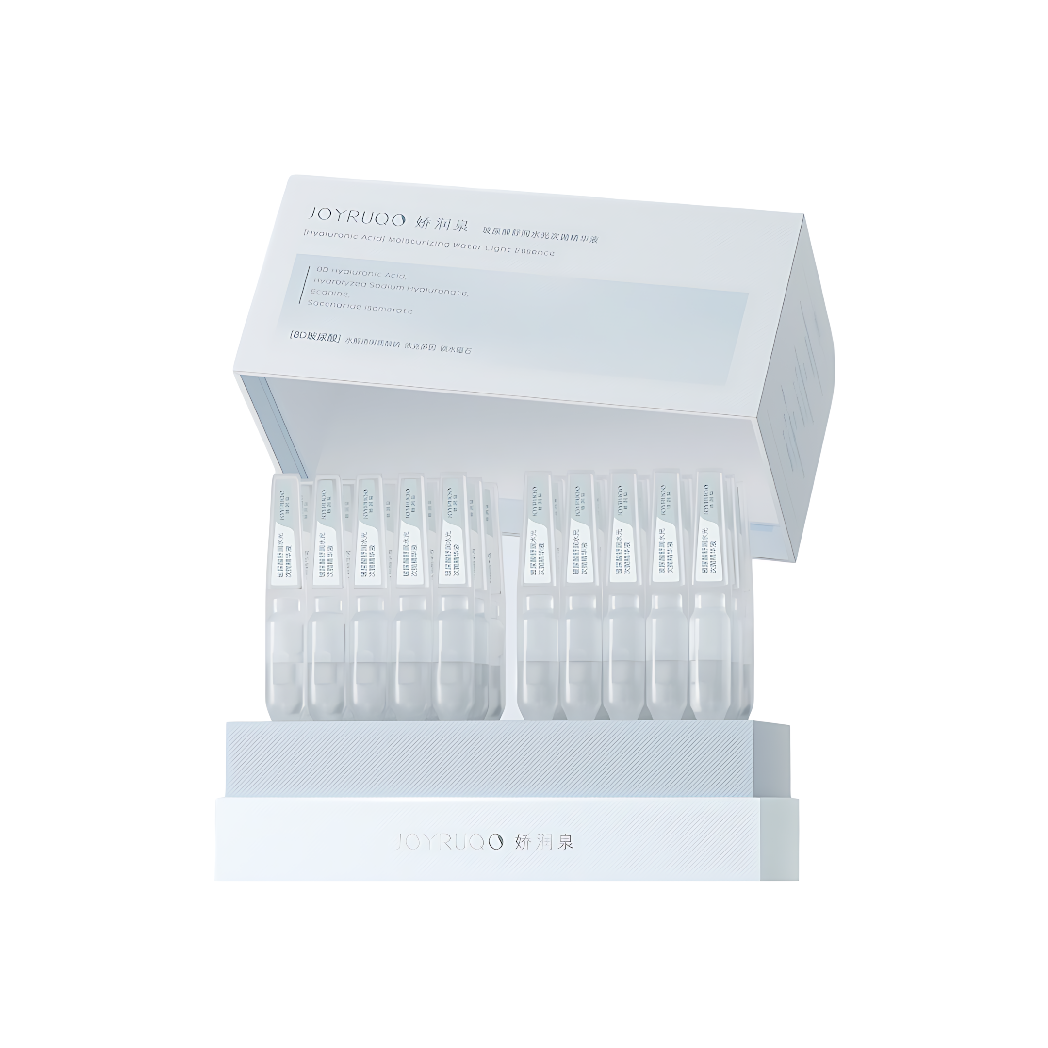 JOYRUQO Hyaluronic Acid Moisturizing Water Light Essence 3.0 1.5ml*30/box 娇润泉玻尿酸舒润水光次抛精华液3.0