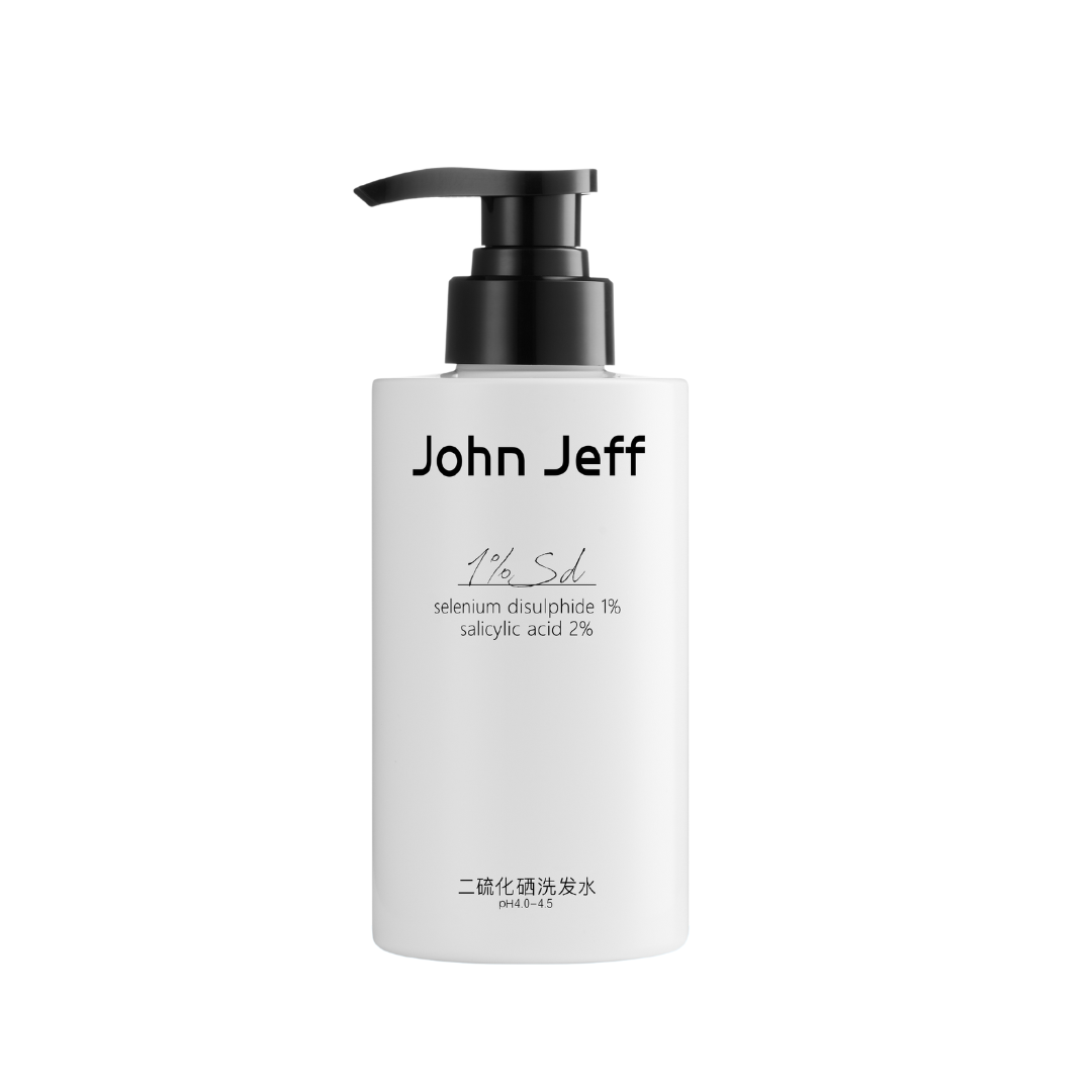 John Jeff 1% Selenium Disulphide Oil Control Shampoo 300ml John Jeff 1%二硫化硒控油洗发水
