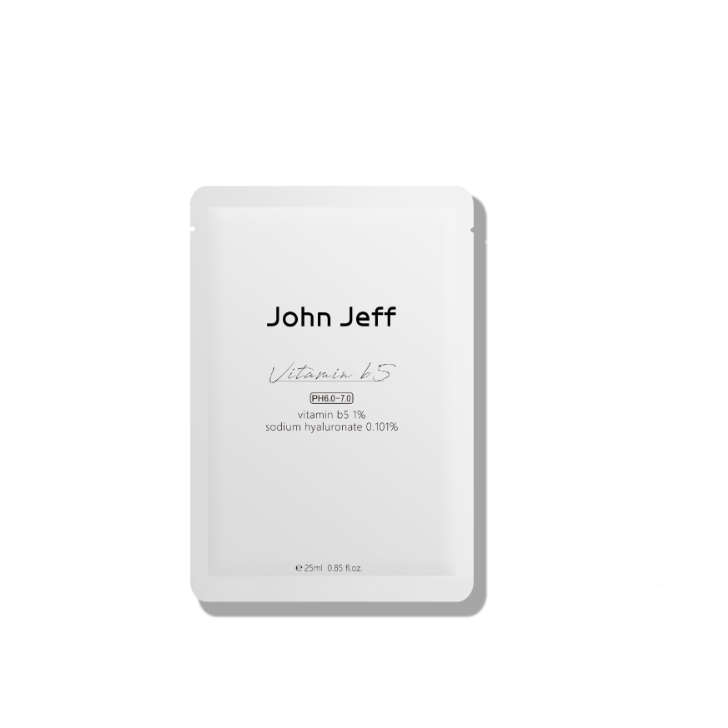 John Jeff 1% Vitamin B5 Niacinamide Centella Mask 25ml*10pcs John Jeff 1%B5烟酰胺积雪草面膜
