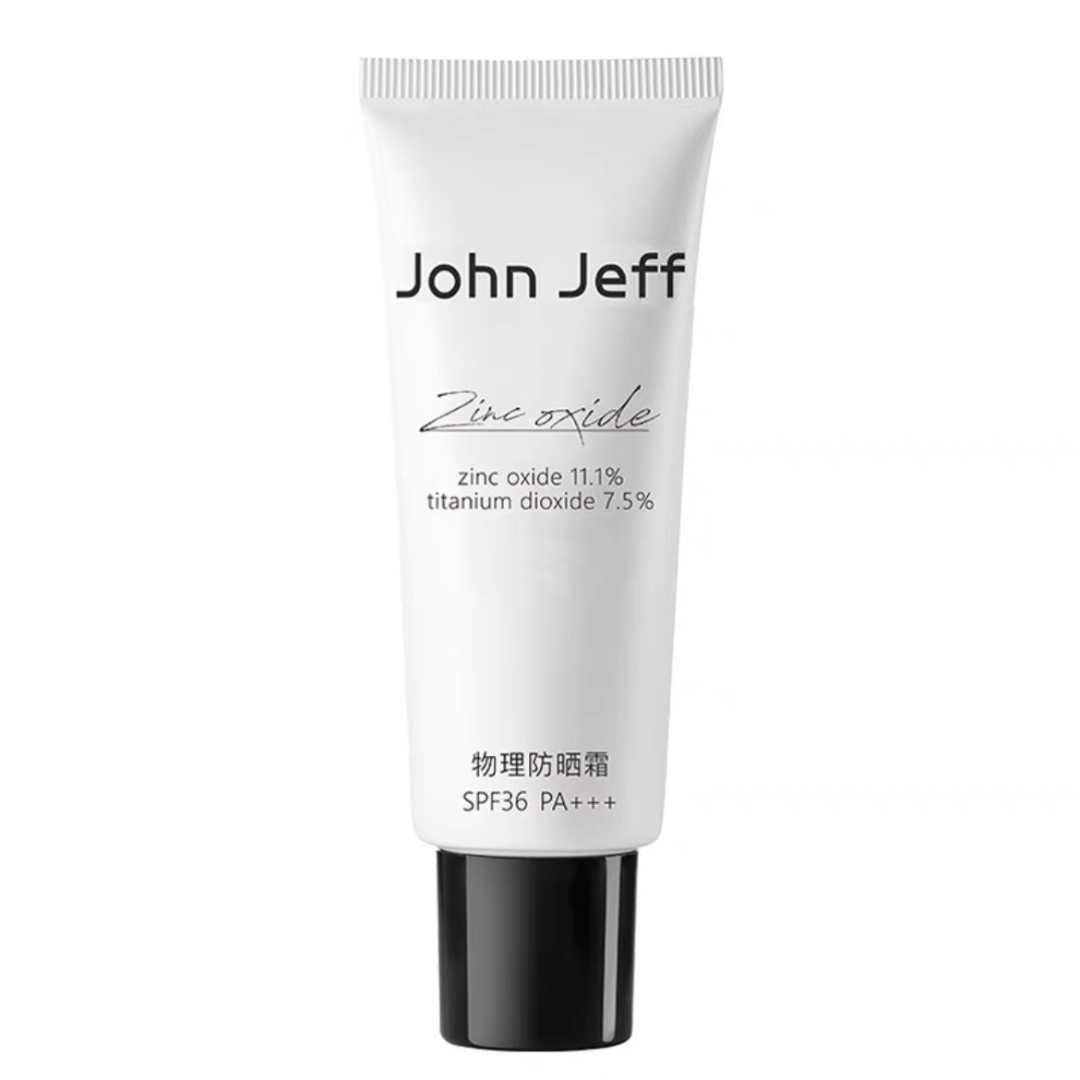 John Jeff 30.8% Amino Acid Facial Cleanser Deep Clean Pore Removable Non-Waterproof Base Makeup 氨基酸洁面乳100g