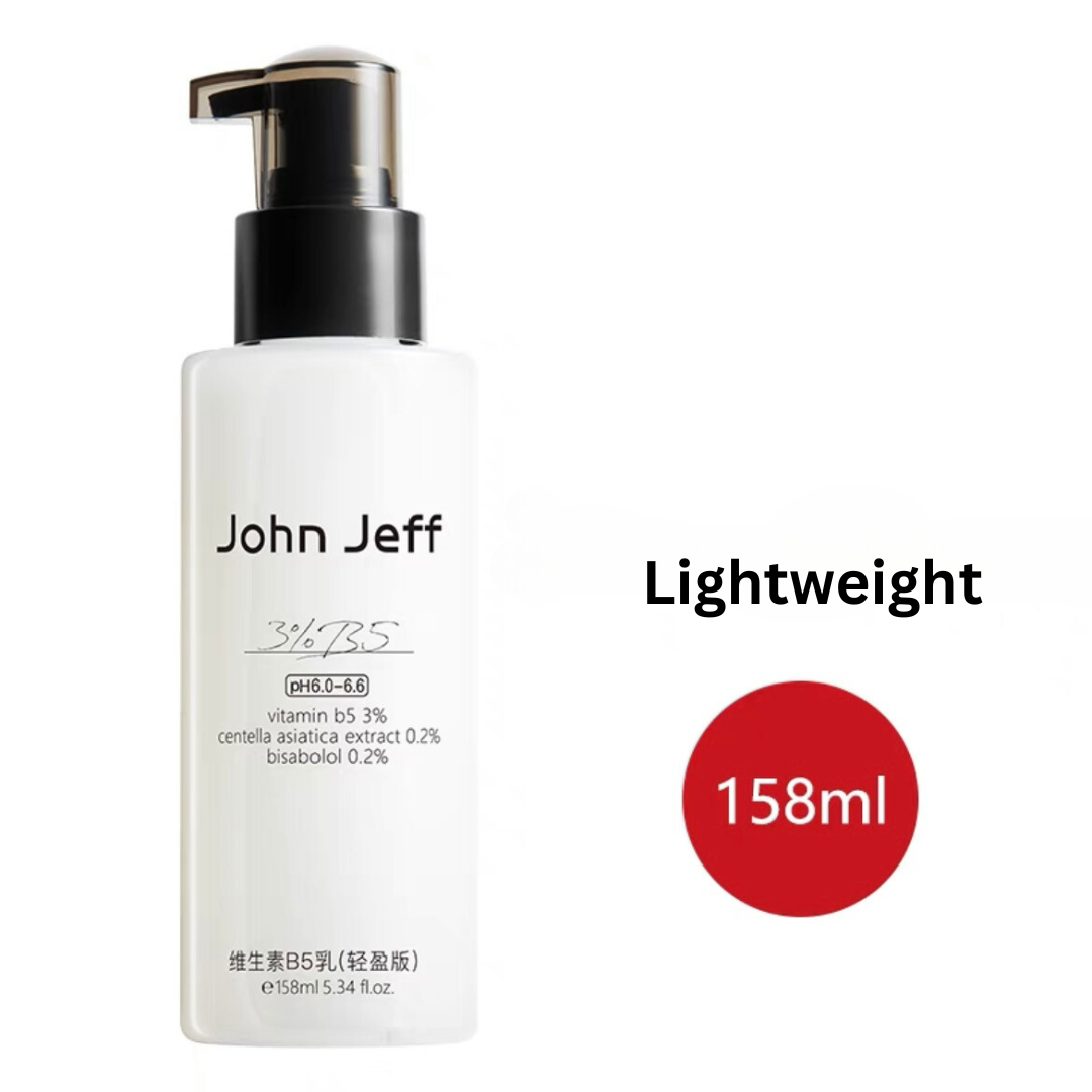 John Jeff 3% Vitamin B5 Lotion Hydrating and Refreshing 维生素B5乳补水清爽保湿 100ml 158ml