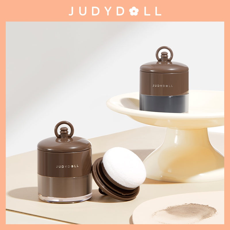 Judydoll Complementary Color Powder Hairline Powder Hold Makeup Shadow Hair Cover Filling Non-Fading 橘朵嘭嘭补色粉发际线粉 12g