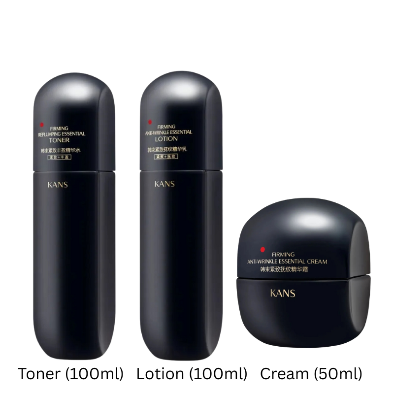 KANS Firming Replumping Anti-Wrinkle Essential Lotion Set 韩束紧致丰盈抚纹黑蛮腰水乳套装