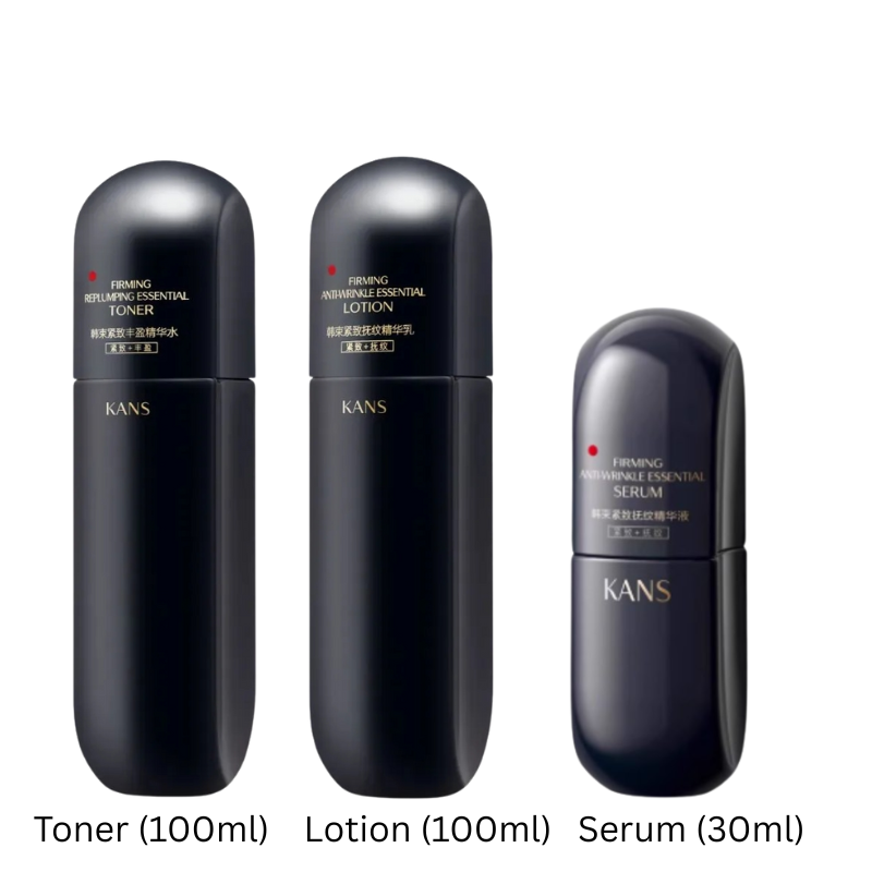 KANS Firming Replumping Anti-Wrinkle Essential Lotion Set 韩束紧致丰盈抚纹黑蛮腰水乳套装