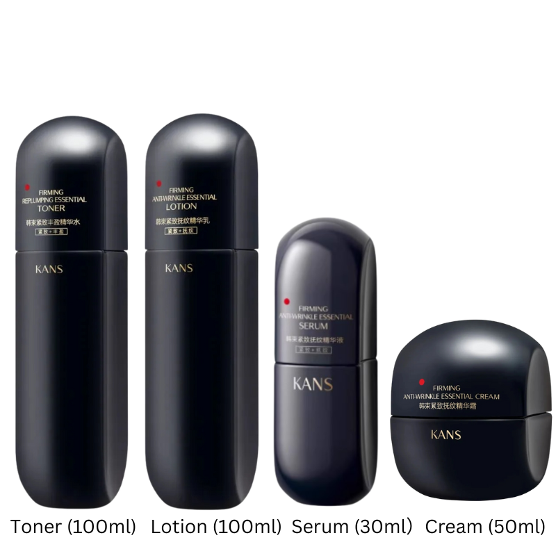 KANS Firming Replumping Anti-Wrinkle Essential Lotion Set 韩束紧致丰盈抚纹黑蛮腰水乳套装