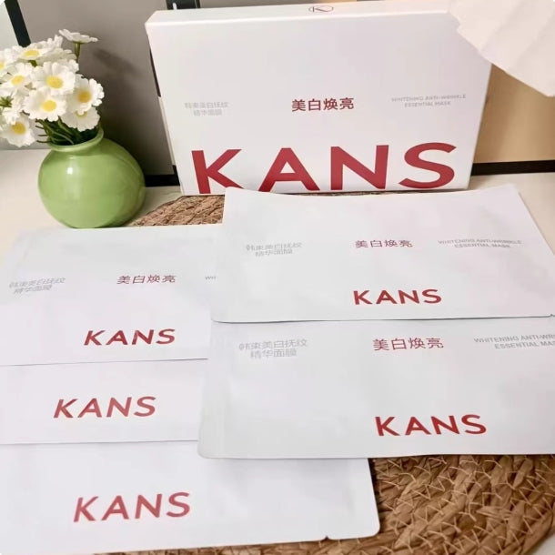 Tiktok/Douyin Hot Kans Whitening and Wrinkle-Smoothing Essence Mask 25ml*5pcs/box【Tiktok抖音爆款】韩束美白抚纹精华面膜