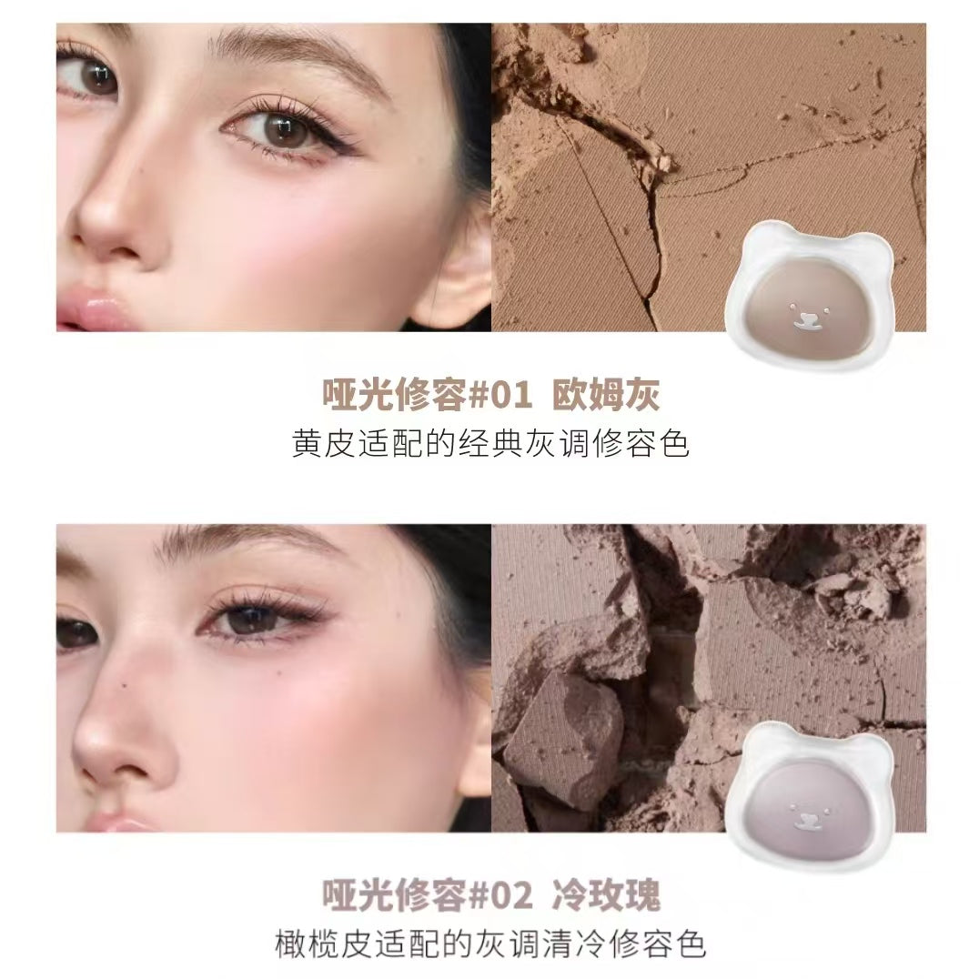 LEEMEMBER Bear Series Matte Contour/Highlight Powder 5g 荔萌小熊系列哑光修容粉/高光粉