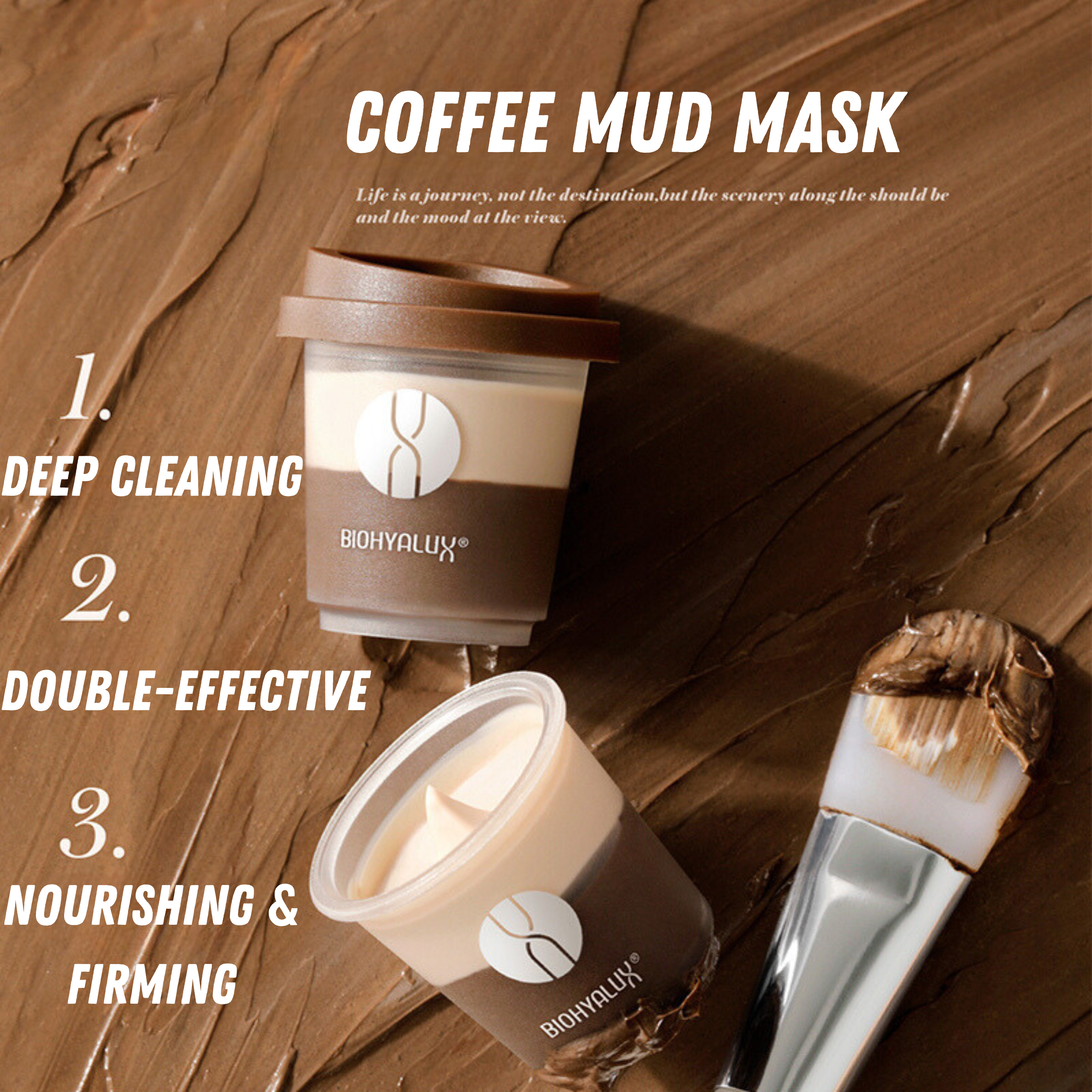 Biohyalux Coffee Cleaning Clay Mask 9g*5 润百颜咖啡泥膜